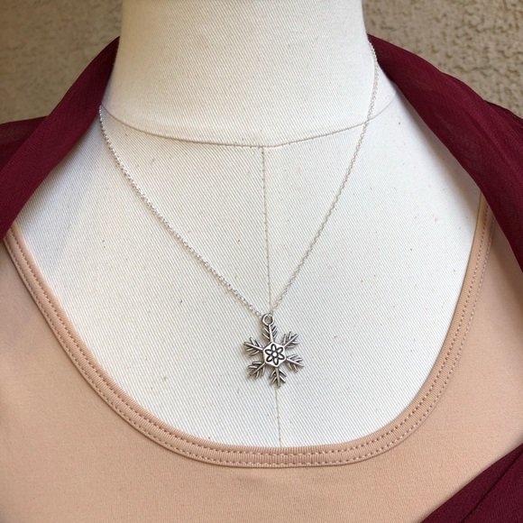 3 for $20 Snowflake Pendant Necklace - Picture 5 of 7